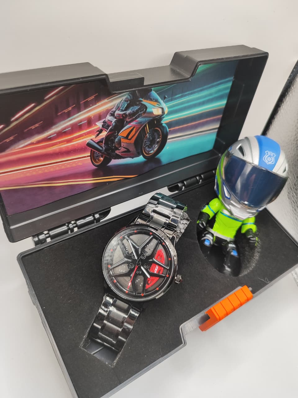 Gray helmet for bikers